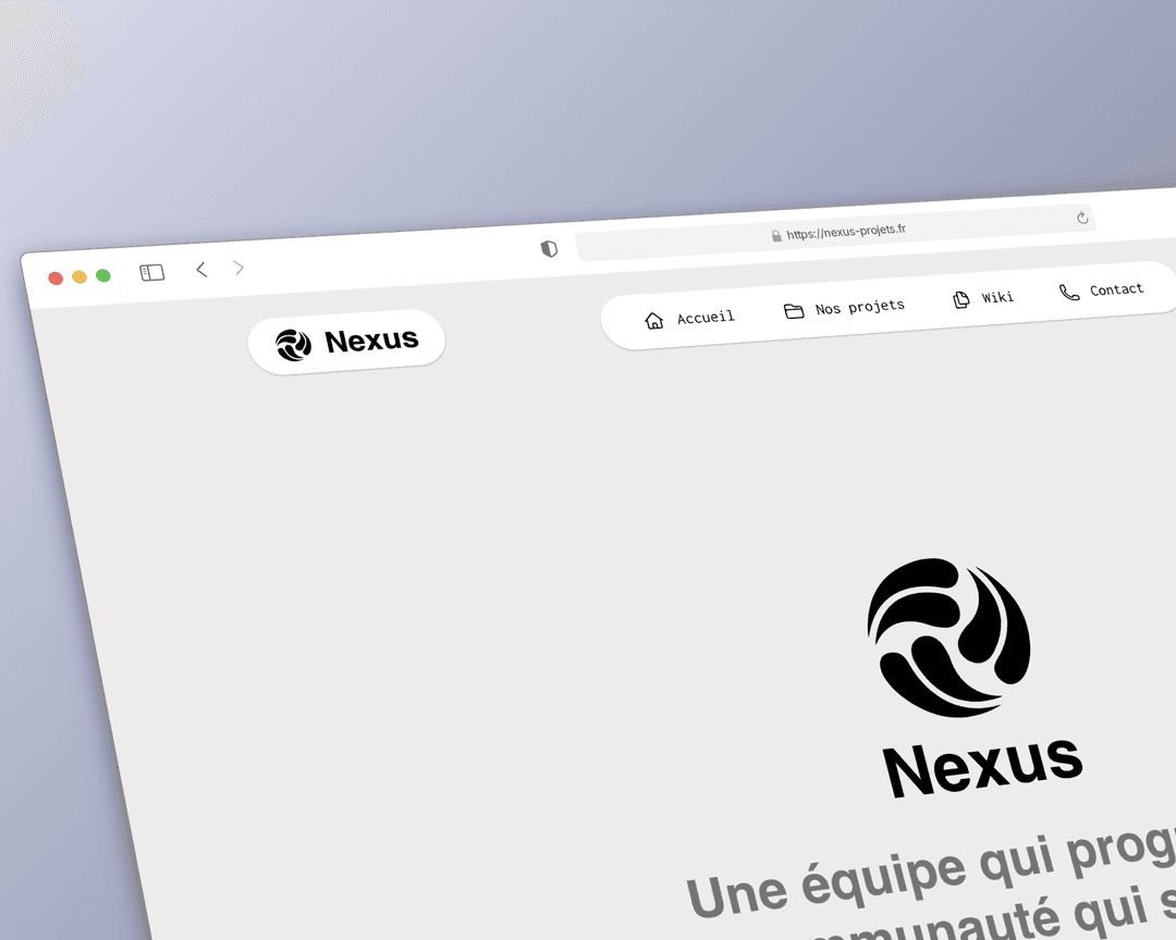 Nexus website screenshot